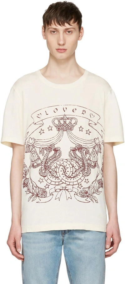 Gucci Gucci 100 Slogan Print T-shirt - Farfetch