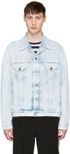 GUCCI Blue Denim 'Loved' Angry Cat Embroidery Jacket