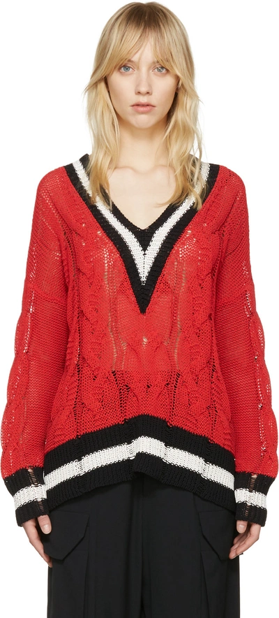 Emma Cable knit Sweater In White