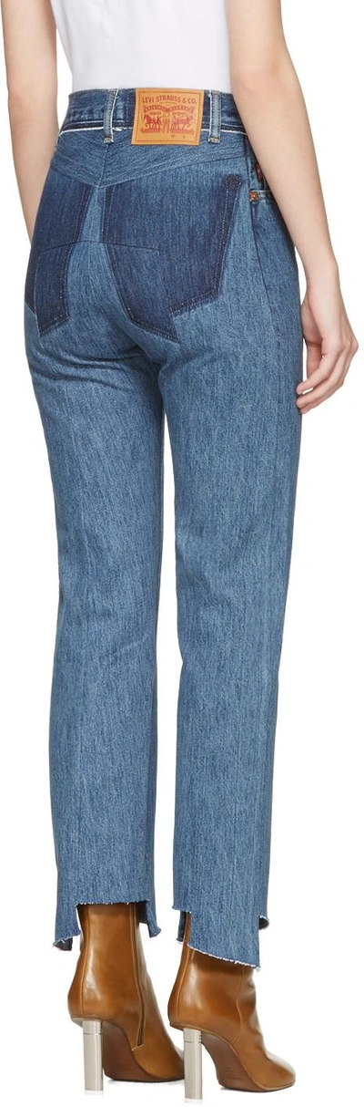 Shop Vetements Blue Levi's Edition Classic Reworked Denim Jeans
