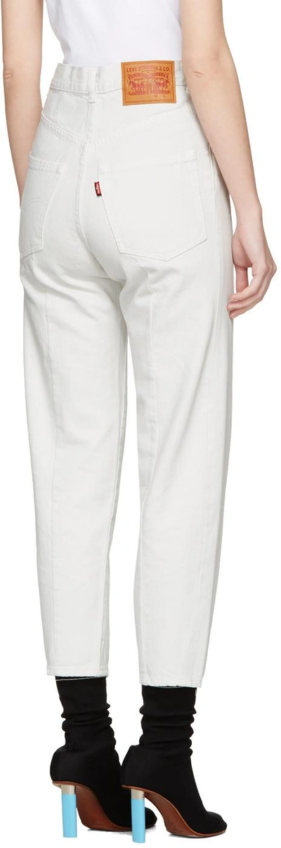 Shop Vetements White Levi's Edition Classic High Waist Jeans