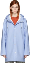 Stutterheim Blue Stockholm Raincoat In Light Blue