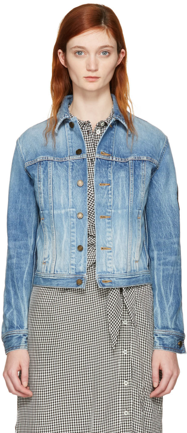 saint laurent denim jacket womens
