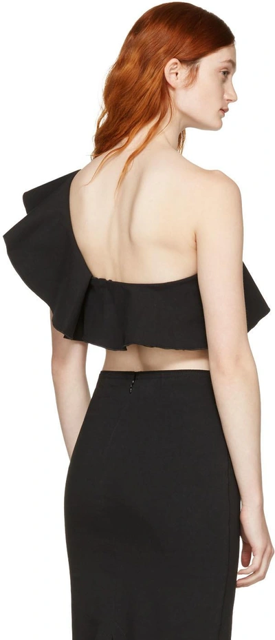 Shop Isabel Marant Black Hayo Single-shoulder Crop Top