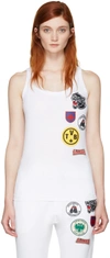 DSQUARED2 White Patches Tank Top