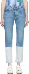 PORTS 1961 Blue Two-Tone Jeans