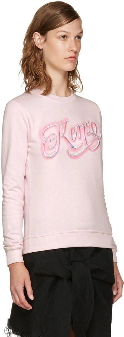 Shop Kenzo Pink Lyrics Sweatshirt