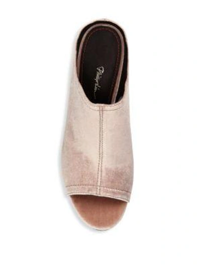 Shop 3.1 Phillip Lim / フィリップ リム Cube Velvet Mules In Blush