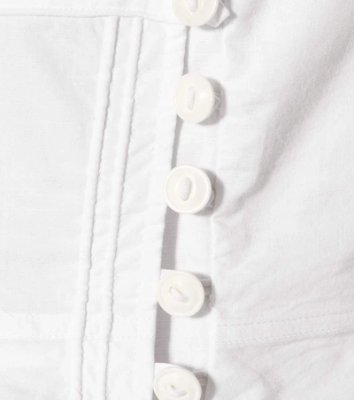 Shop Chloé Sleeveless Cotton Top In White
