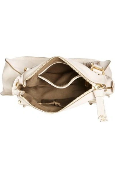 Shop Chloé 'medium Marcie' Leather Satchel In Abstract White