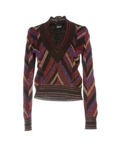 Just Cavalli Sweater In Dark Brown