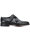 JOHN LOBB DOUBLE-BUCKLE MONK SHOES,LEATHER100%