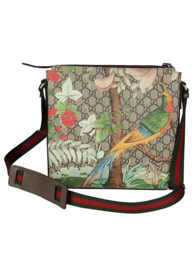 Gucci Tian Gg Supreme Messenger Bag In Beige | ModeSens