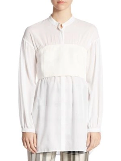 Shop 3.1 Phillip Lim / フィリップ リム Cotton Voile Corset Top In White