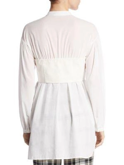 Shop 3.1 Phillip Lim / フィリップ リム Cotton Voile Corset Top In White