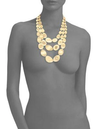 Shop Marco Bicego Lunaria 18k Yellow Gold Multi-strand Necklace