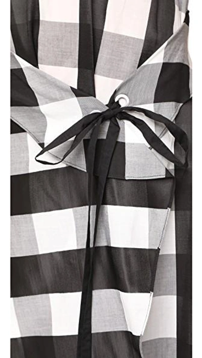 Shop Rag & Bone Brighton Dress In Black/white