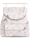 M2MALLETIER floral backpack,皮革／毛皮／稀有动物皮－>　小牛皮100%