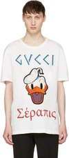 GUCCI White Donald Duck T-Shirt