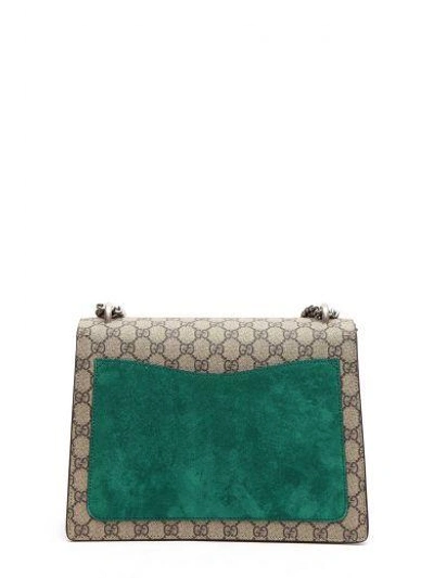 Gucci Dionysus Medium Embellished Appliquéd Coated-canvas And Suede Shoulder Bag In Multi