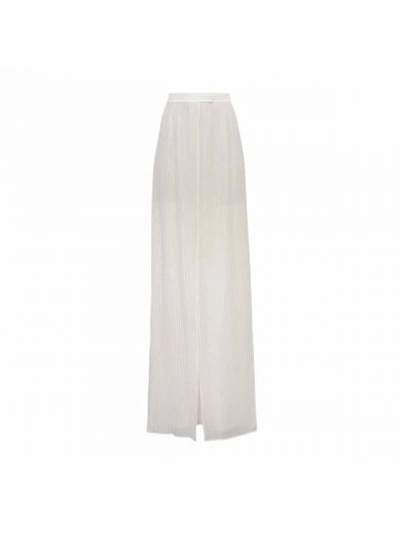 Elie Saab Wide High-rise Trousers In Bianco