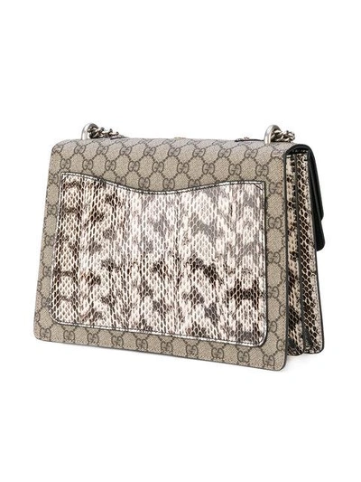 Gucci Dionysus Medium Appliquéd Embellished Coated-canvas And Snake Shoulder Bag