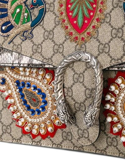 Shop Gucci Dionysus Embroidered Shoulder Bag