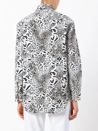 Shop Philipp Plein Animal Print Shirt - Grey