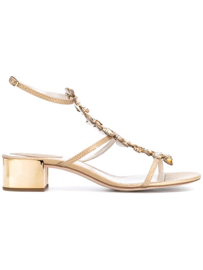 René Caovilla Crystal Embellished Sandals