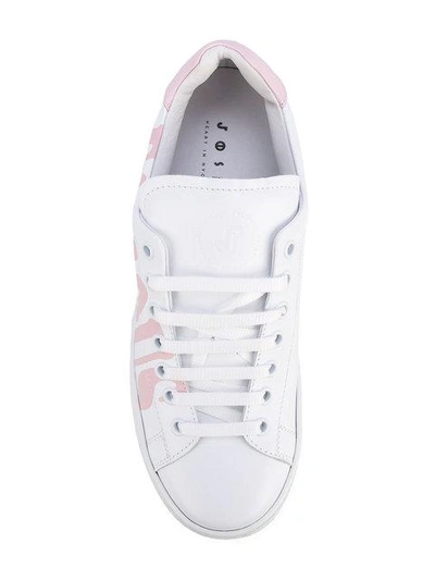 Shop Joshua Sanders 'insta Famous' Lace-up Sneakers In White