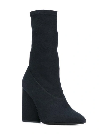 Shop Yeezy Block Heel Boots - Black
