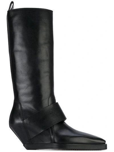 Shop Rick Owens Pull-on Booties - Black