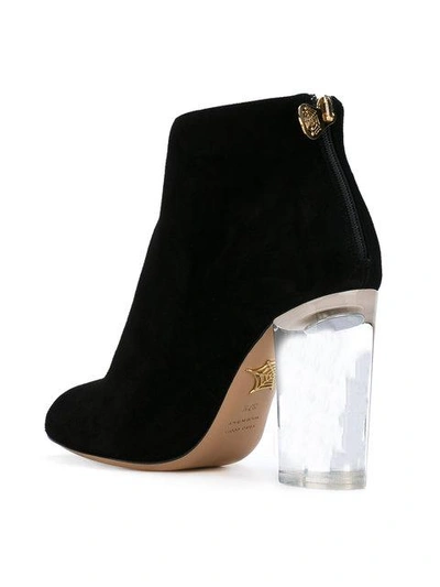 Shop Charlotte Olympia Chunky Heel Ankle Boots - Black