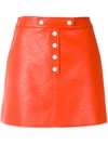 COURRGES buttoned mini-skirt,DRYCLEANONLY