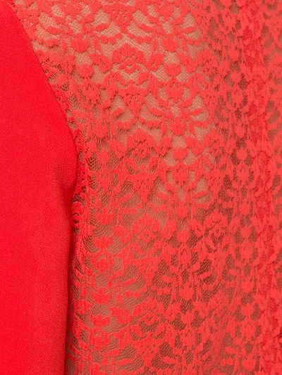 Shop Stella Mccartney Lace Back Jumpsuit In Red