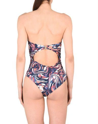 Shop Stella Mccartney One-piece Swimsuits In Dark Blue