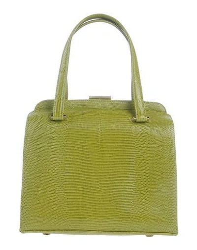 Shop Alberta Ferretti Handbags In Green