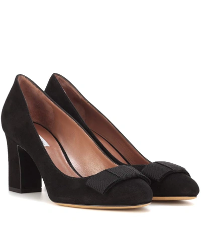 Tabitha Simmons Violet Suede Pumps In Black