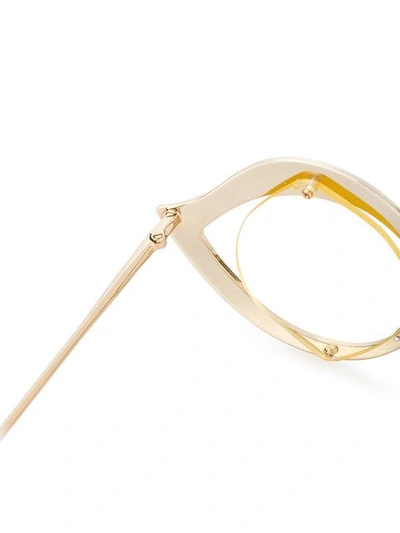 Shop Gucci Crystal Cat Eye Glasses