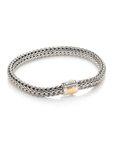 Shop John Hardy Women's Classic Chain Hammered Station Sterling Silver Small Bracelet