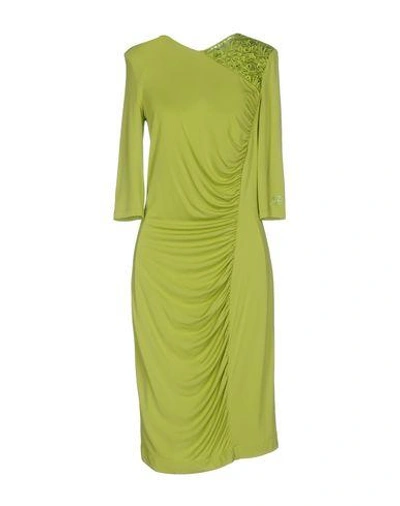 Blumarine Midi Dresses In Light Green