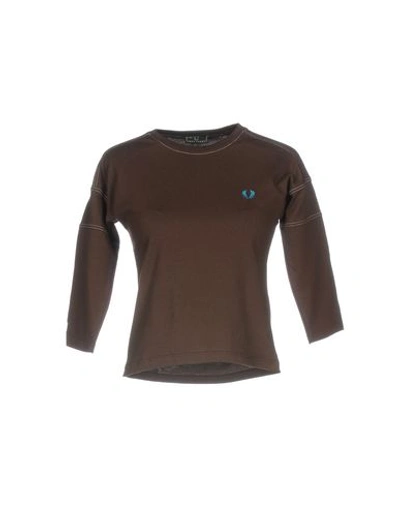 Fred Perry T-shirt In Dark Brown