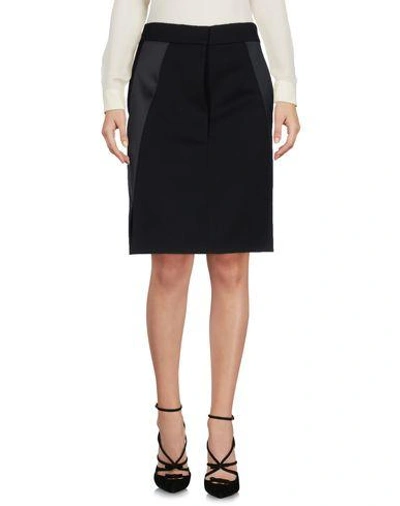 Shop Rabanne Knee Length Skirt In Black
