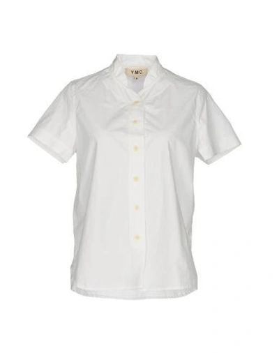 Shop Ymc You Must Create Solid Color Shirts & Blouses In White