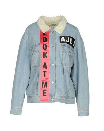 Shop Au Jour Le Jour Denim Jacket In Blue