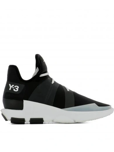 Shop Y-3 Black Fabric Sneakers