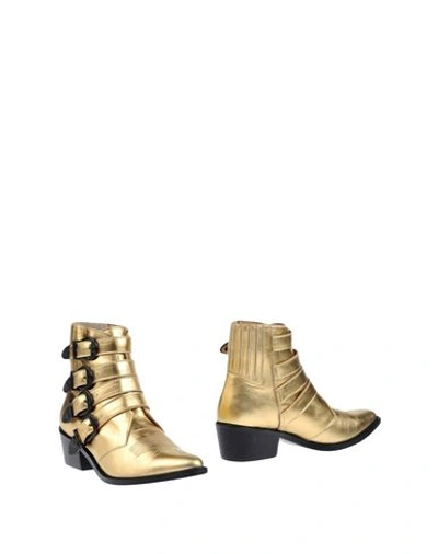 Shop Toga Ankle Boot In Gold