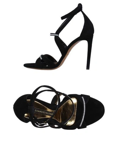 Alexandre Vauthier Sandals In Black