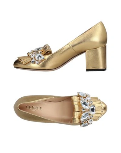 Gedebe Loafers In Gold