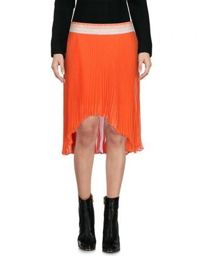 Shop Pinko Mini Skirts In Orange